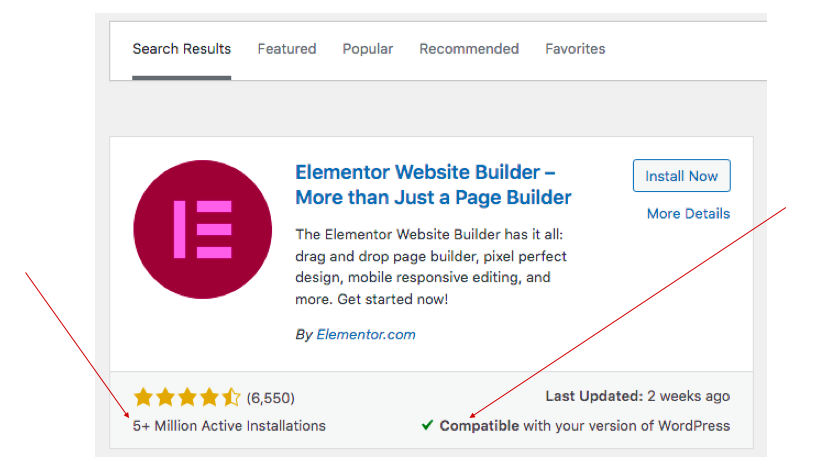 Elementor website builder for further customization beyond WordPress